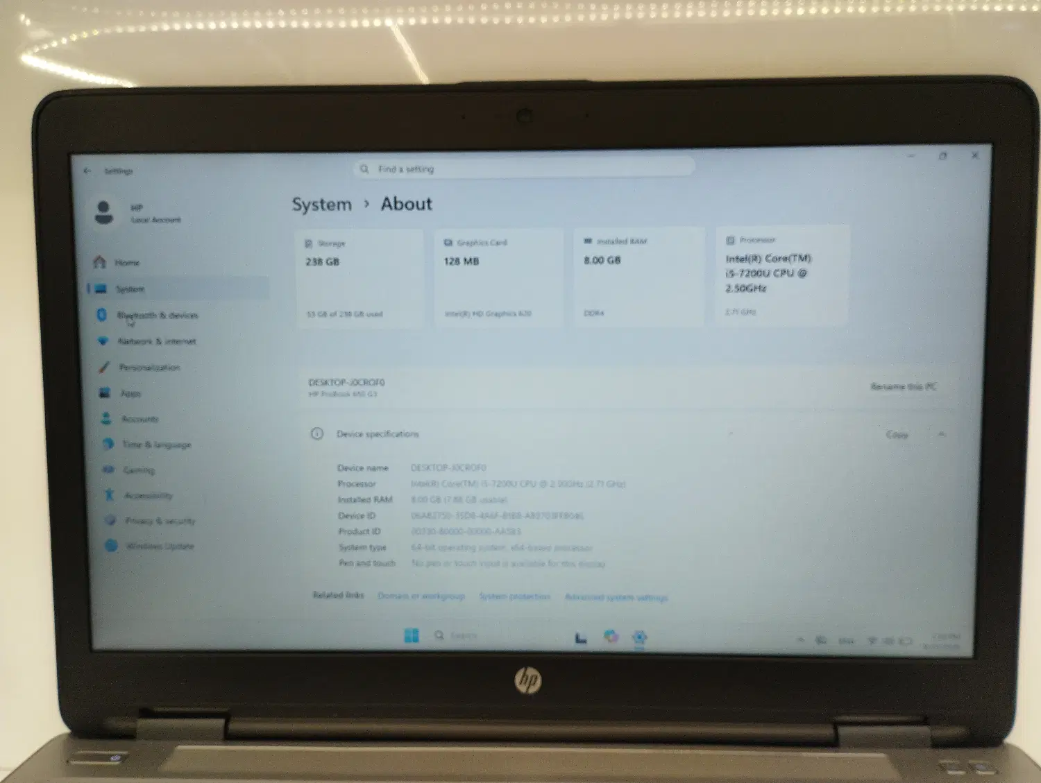 لپتاپ HP ProBook 650 G3 تمیز و آماده کار|رایانه همراه|مشهد, ارشاد|دیوار