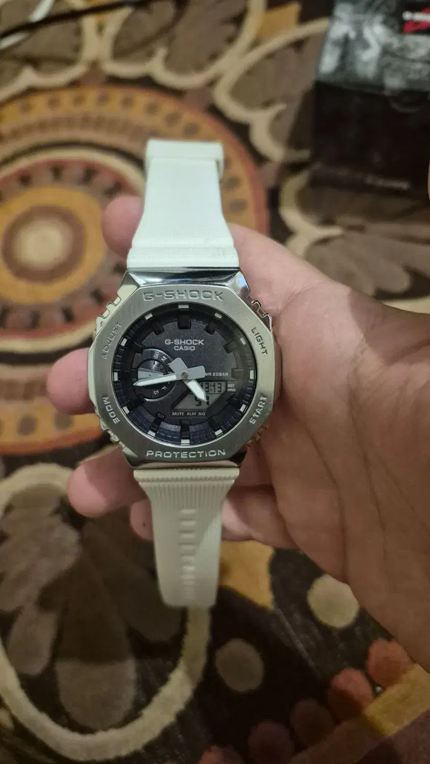 ساعت جی شاک مدل GM-2100ws-7ADR|ساعت|رباط‌کریم, رباط‌کریم|دیوار