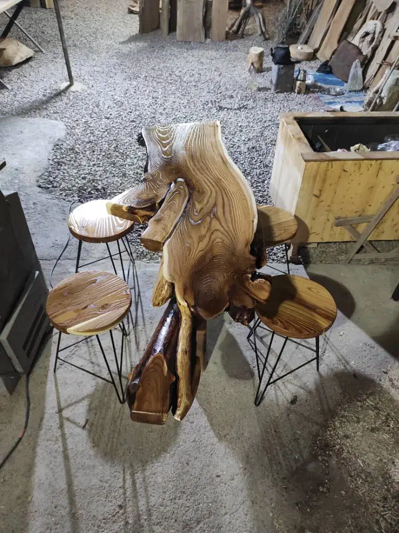 تولید انواع میز ناهار،جلومبلی،آینه و کارهای چوبی|میز و صندلی غذاخوری|خمینی‌شهر, |دیوار