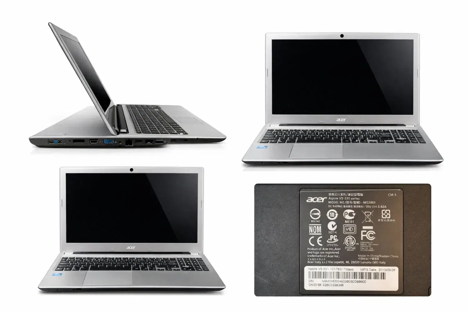 لپ تاپ acer aspire  v5-531|رایانه همراه|تهران, دریا|دیوار