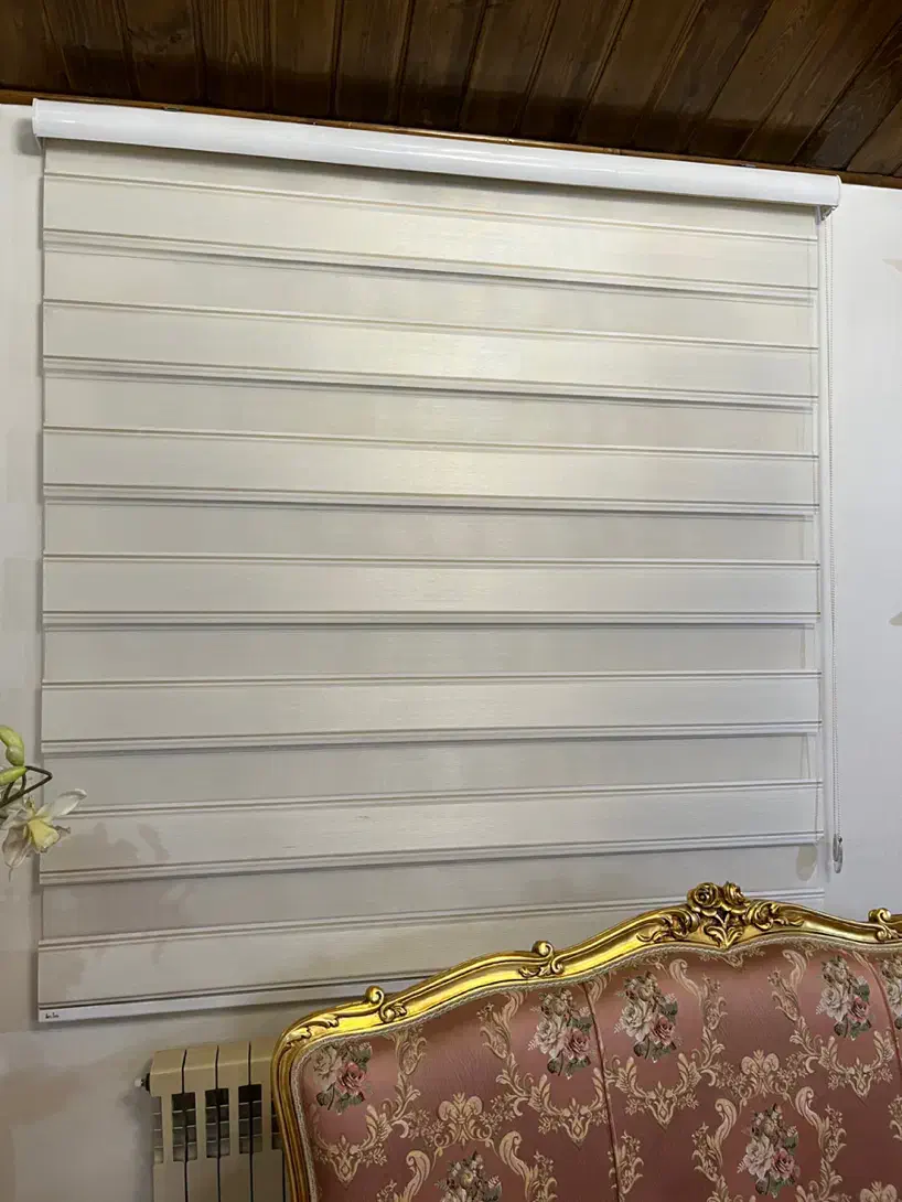 پرده زبرا اورجینال ترک در حد نو|پرده، رانر، رومیزی|تهران, شهرک امید|دیوار