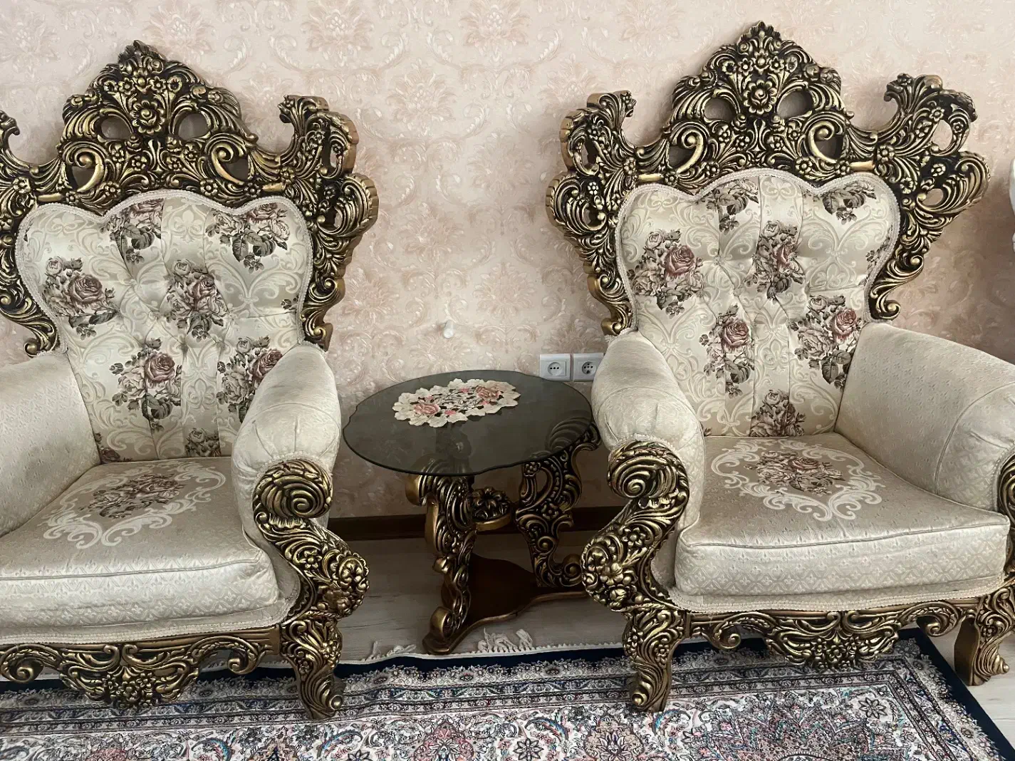 مبل سلطنتی|مبلمان خانگی و میز عسلی|زنجان, |دیوار