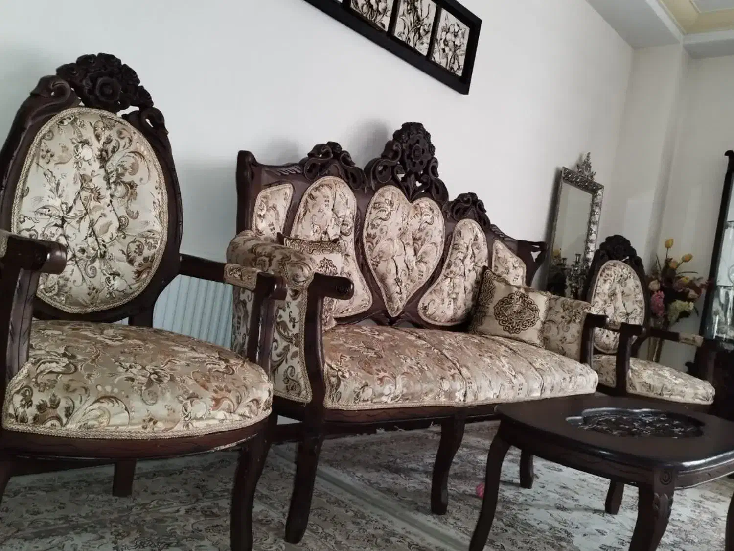 مبل سلطنتی میز تی وی|مبلمان خانگی و میز عسلی|خرمدره, |دیوار