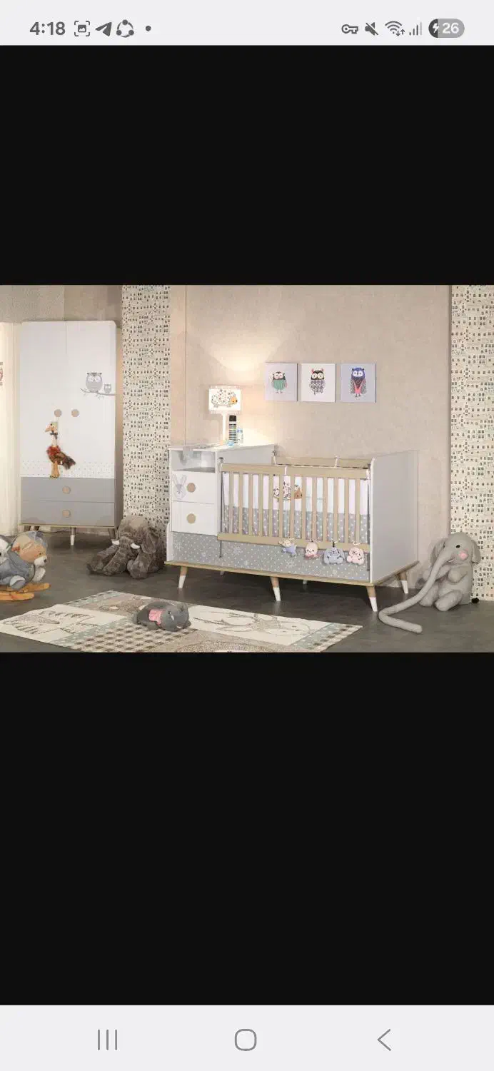 تخت دو منظوره و کمد مناسب سیسمونی|اسباب و اثاث بچه|سنندج, |دیوار