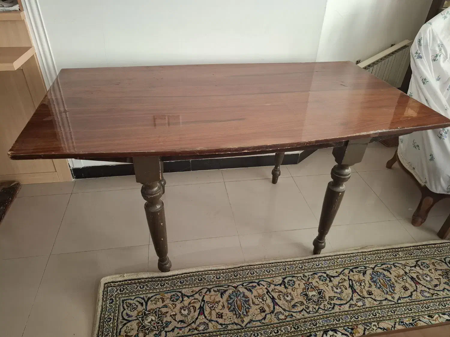 میز چوبی 6 نفره|میز و صندلی غذاخوری|ساری, |دیوار