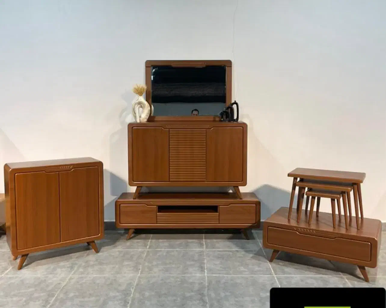 کنسول حصیر بامبو|بوفه، ویترین، کنسول|کرج, پیشاهنگی|دیوار