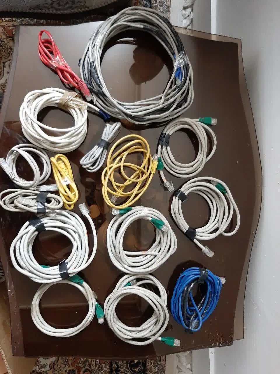 مجموعه کابل شبکه و پچکورد RJ45 متراژ|مودم و تجهیزات شبکه|مشهد, امیر|دیوار