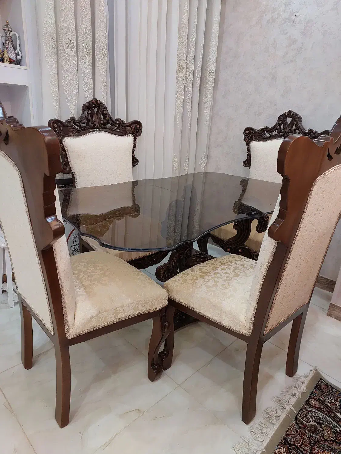 میز ناهارخوری ۴ نفره|میز و صندلی غذاخوری|قزوین, |دیوار