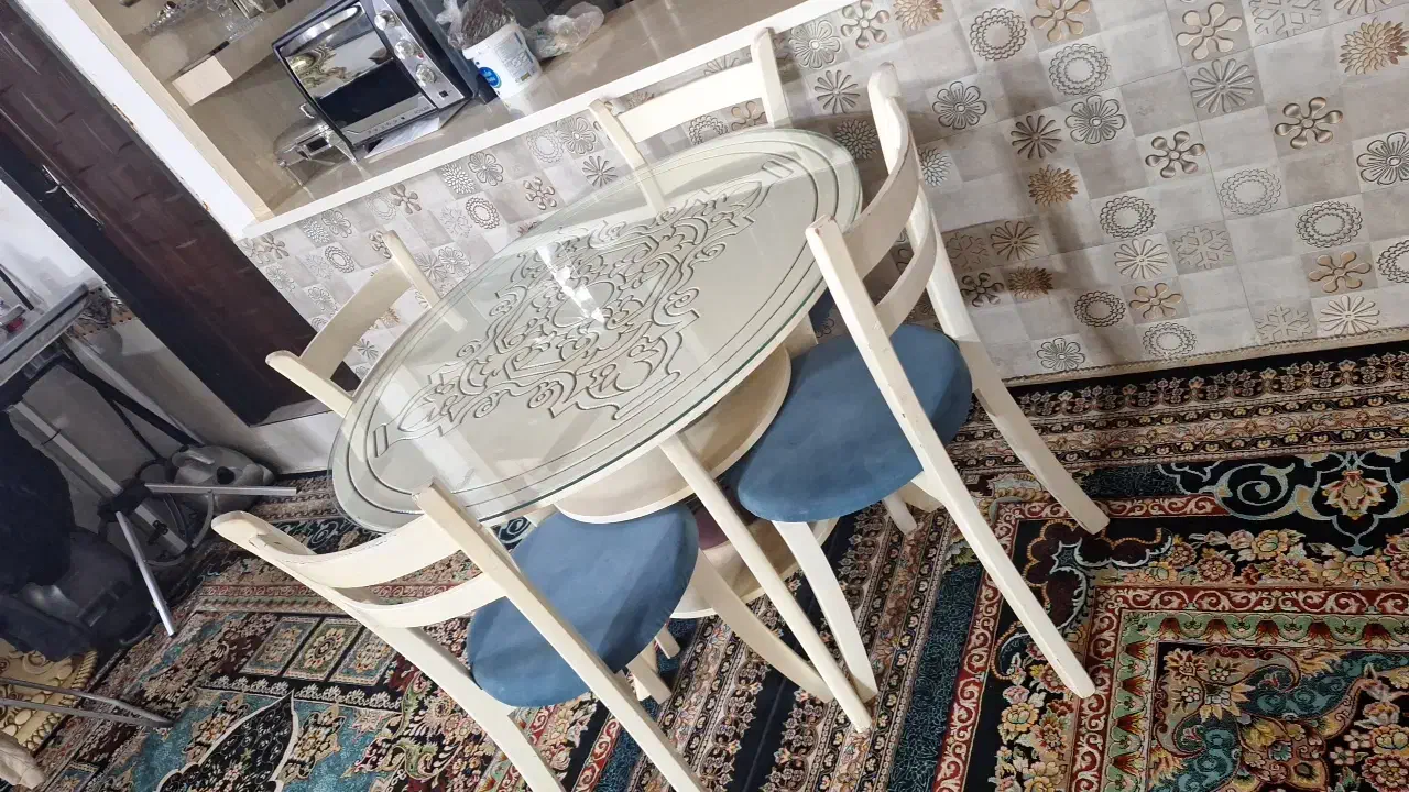 میز ناهار خوری چهار نفره|میز و صندلی غذاخوری|مشهد, شیرودی|دیوار