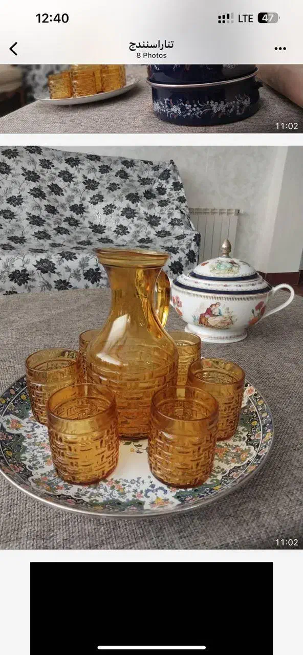 تعدادی وسیله پذیرایی ودکوری|کلکسیون اشیاء عتیقه|سنندج, |دیوار