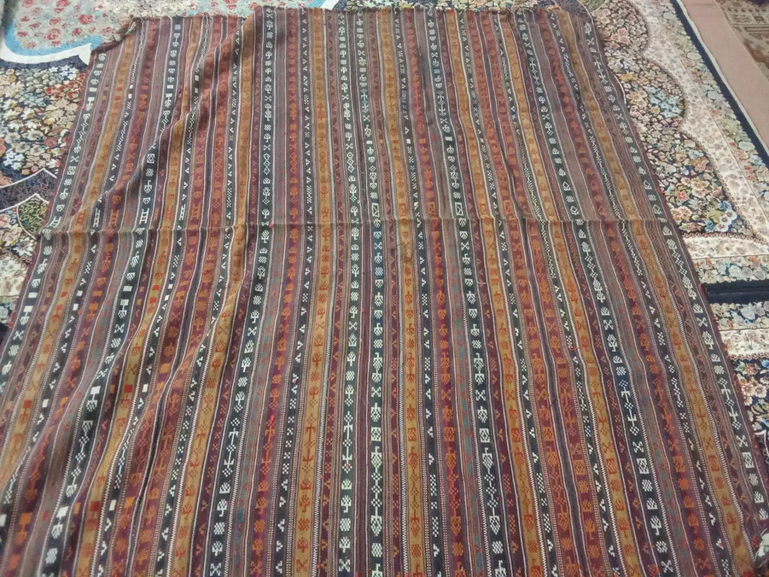 جاجیم قدیمی|گلیم، جاجیم، گبه|مشهد, انقلاب|دیوار