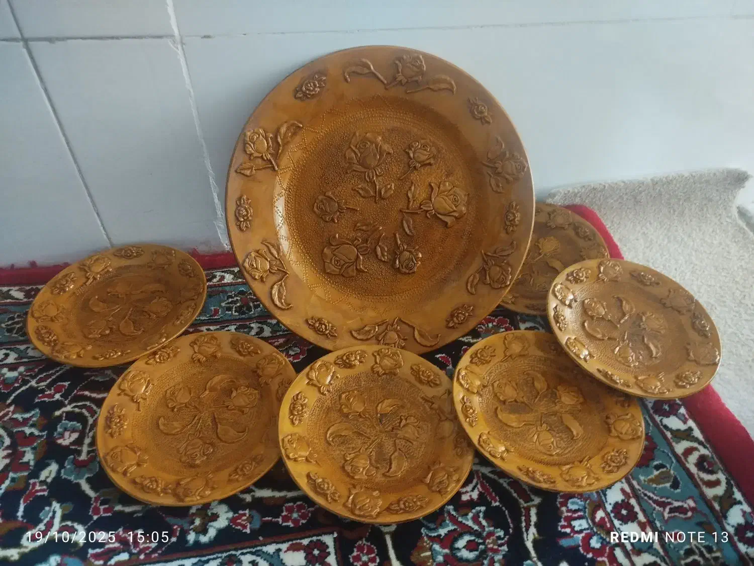 بشقاب پلاستیکی طرح چوب|ظروف سرو و پذیرایی|قم, باجک سه|دیوار