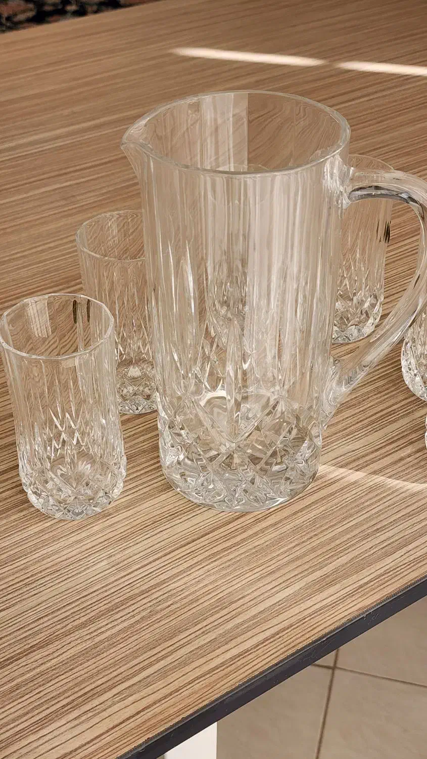 پارچ و لیوان کریستال|ظروف سرو و پذیرایی|سیرجان, |دیوار