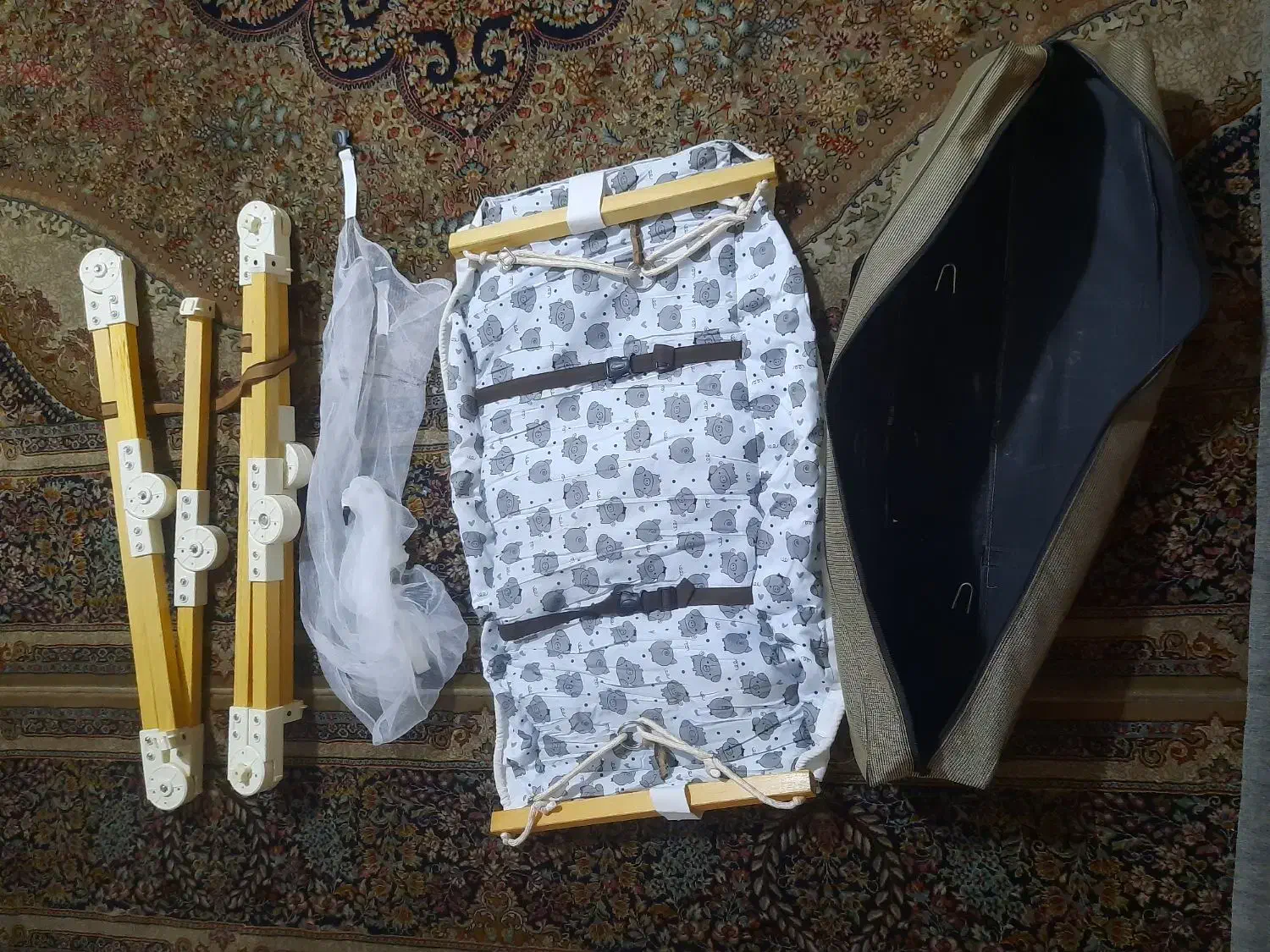 گهواره سنتی نوزاد لاوین پلاس پارچه ترک طرح خوک|اسباب و اثاث بچه|زاهدان, |دیوار