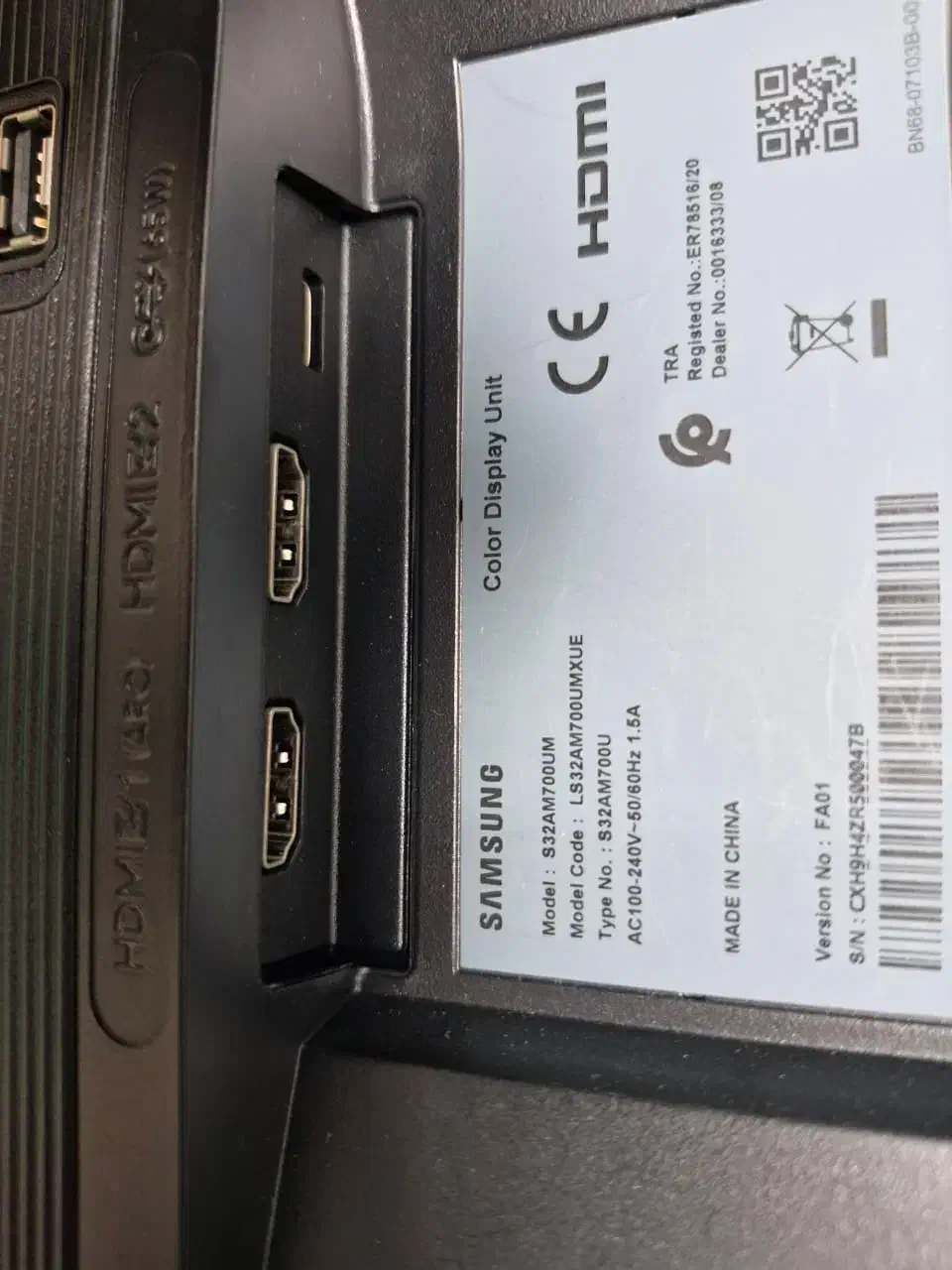 مانیتور سامسونگ ۳۲ اینچ 4k|تلویزیون و پروژکتور|فردیس, داوری|دیوار