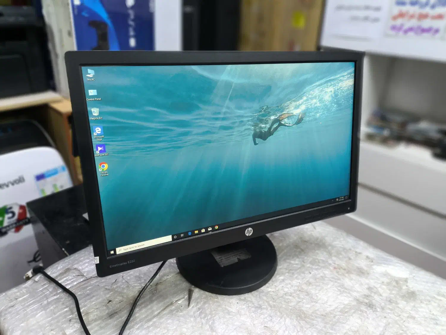 مانیتور HP E222 سری IPSو پورتHDMI|قطعات و لوازم جانبی رایانه|کرمانشاه, |دیوار