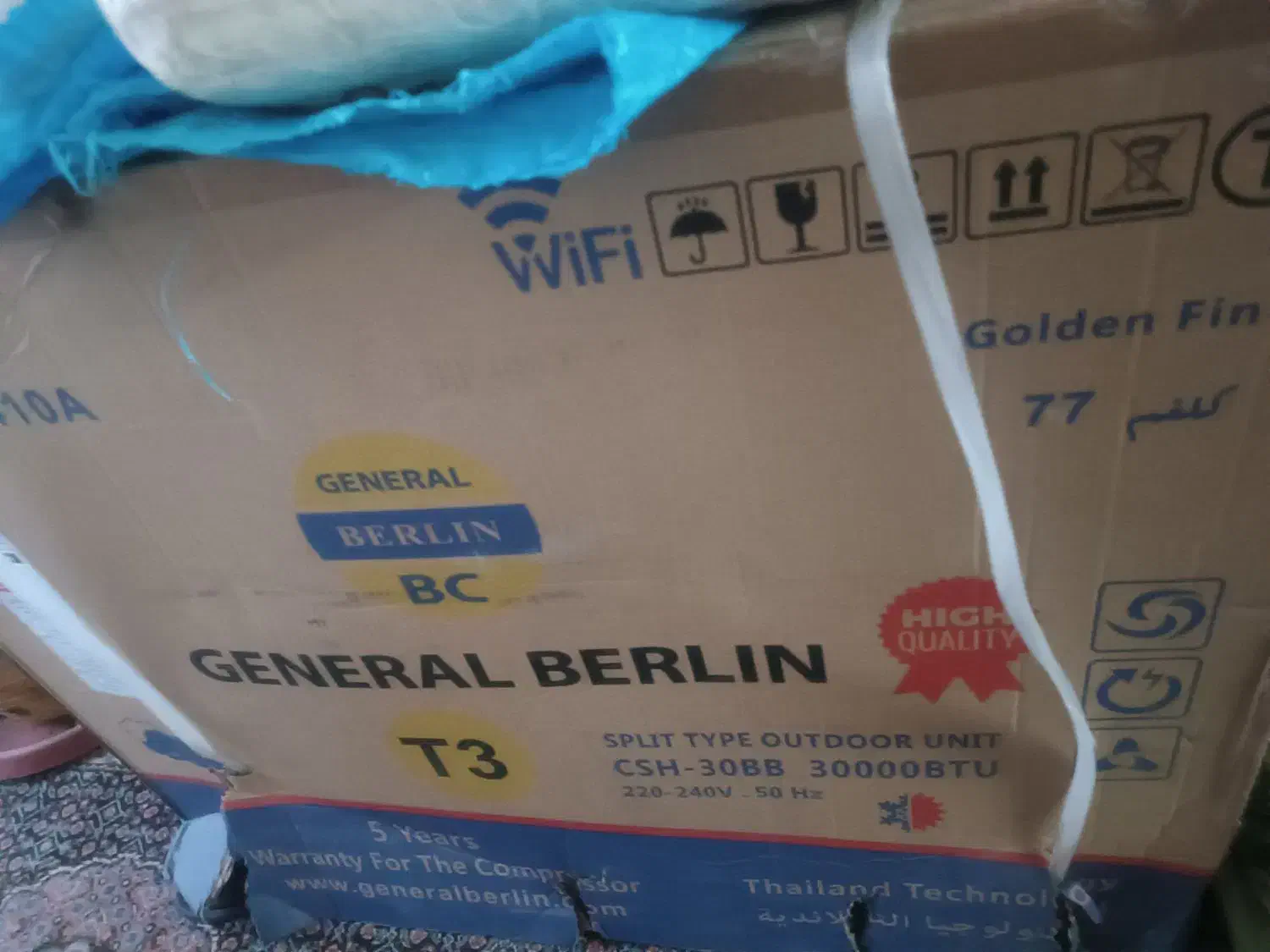 کولر گازی ۳۰ هزار جنرال برلین آکبند T3|کولر گازی و فن‌کوئل|کرمانشاه, |دیوار