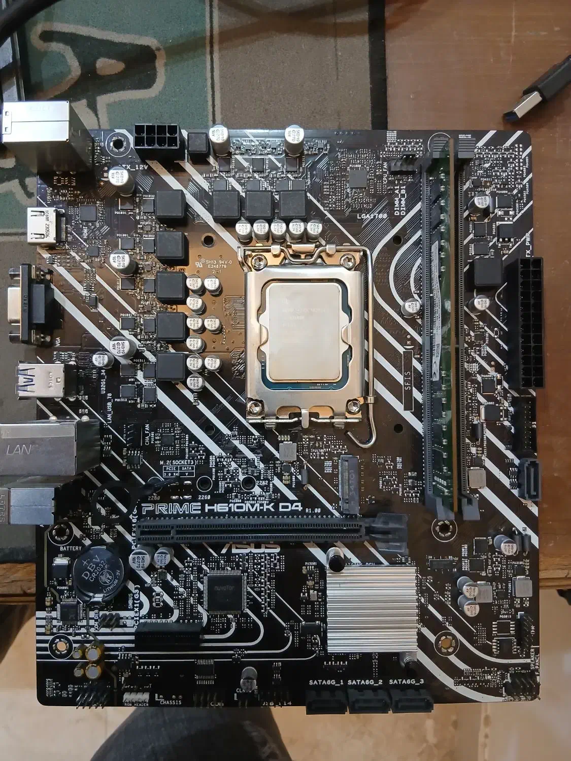 مادربردh610وcore i3 12100f|قطعات و لوازم جانبی رایانه|ملارد, |دیوار