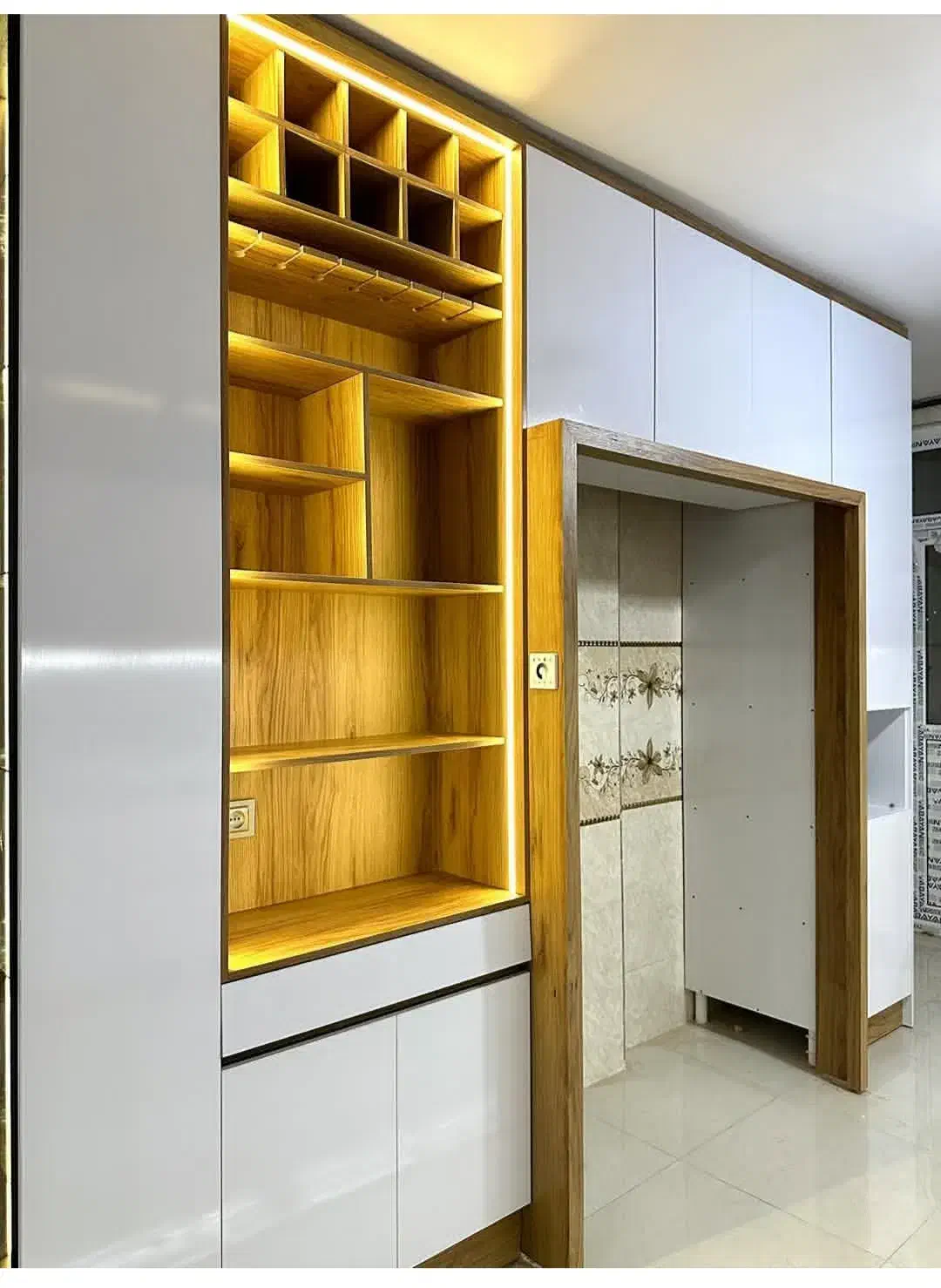 طراحی و اجرای صفر تا صد کابینت ،کمد دیواری،|جاکفشی، کمد، دراور|ماکو, |دیوار