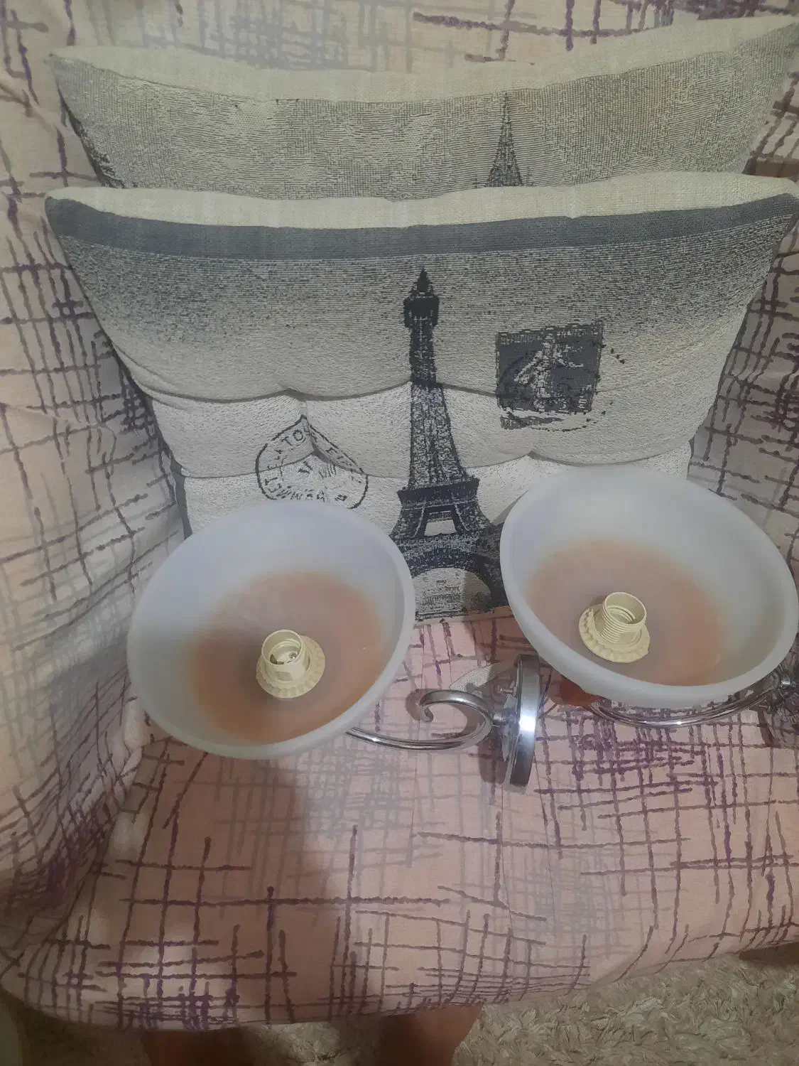 دوعدد لوستر دیواری|لوستر و چراغ آویز|آبادان, |دیوار