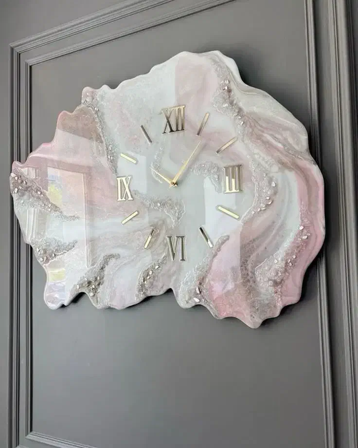 ساعت رزین به همراه ورکشاپ آموزشی|ساعت دیواری و تزئینی|گنبد کاووس, |دیوار