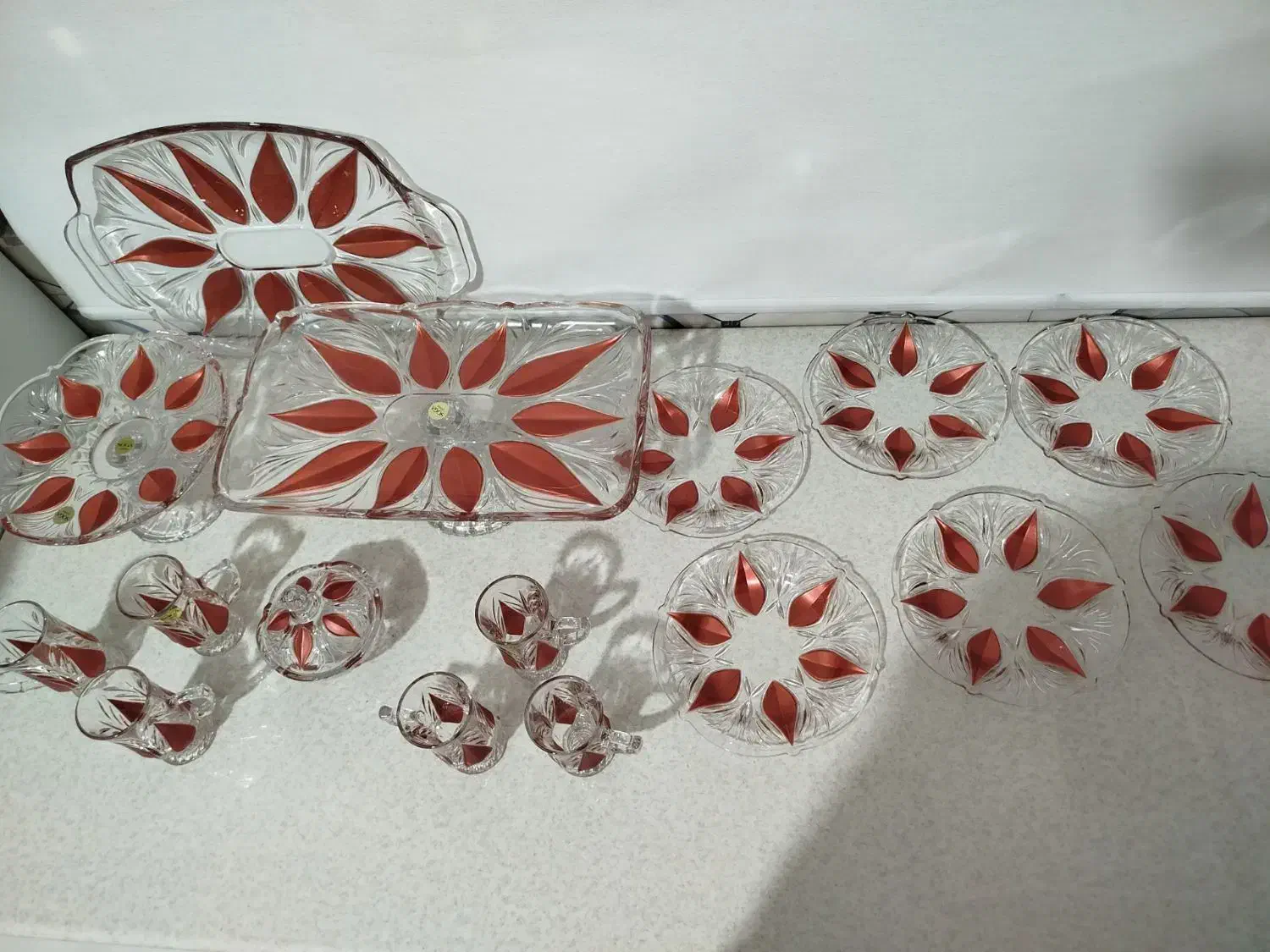 سرویس کریستال ژاپنی|ظروف سرو و پذیرایی|مشهد, انقلاب|دیوار