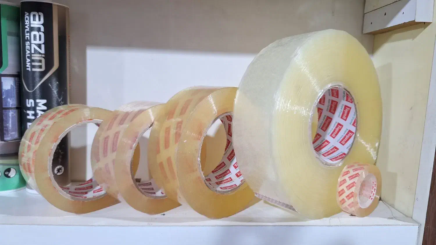 چسب نواری پهن تاپرول بنفش 500یارد 180یارد 90 تحریر|عمده‌فروشی|تهران, جوادیه تهرانپارس|دیوار