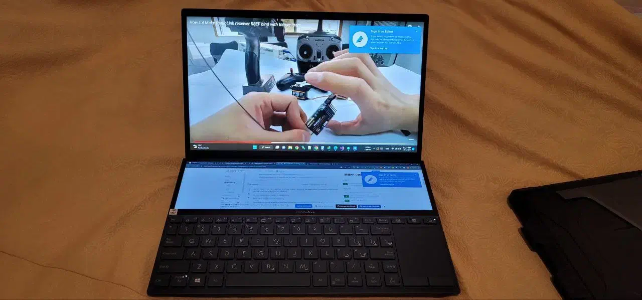 لبتاب دو مانیتورAsus zenbook UX481F معاوضه با گوشی|رایانه همراه|تبریز, |دیوار