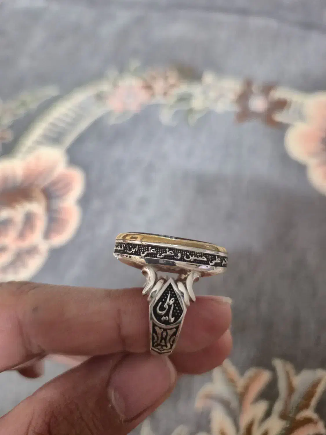 انگشتر عقیق نقره، سوره یس و واقعه|جواهرات|قم, شهرک امام حسن|دیوار