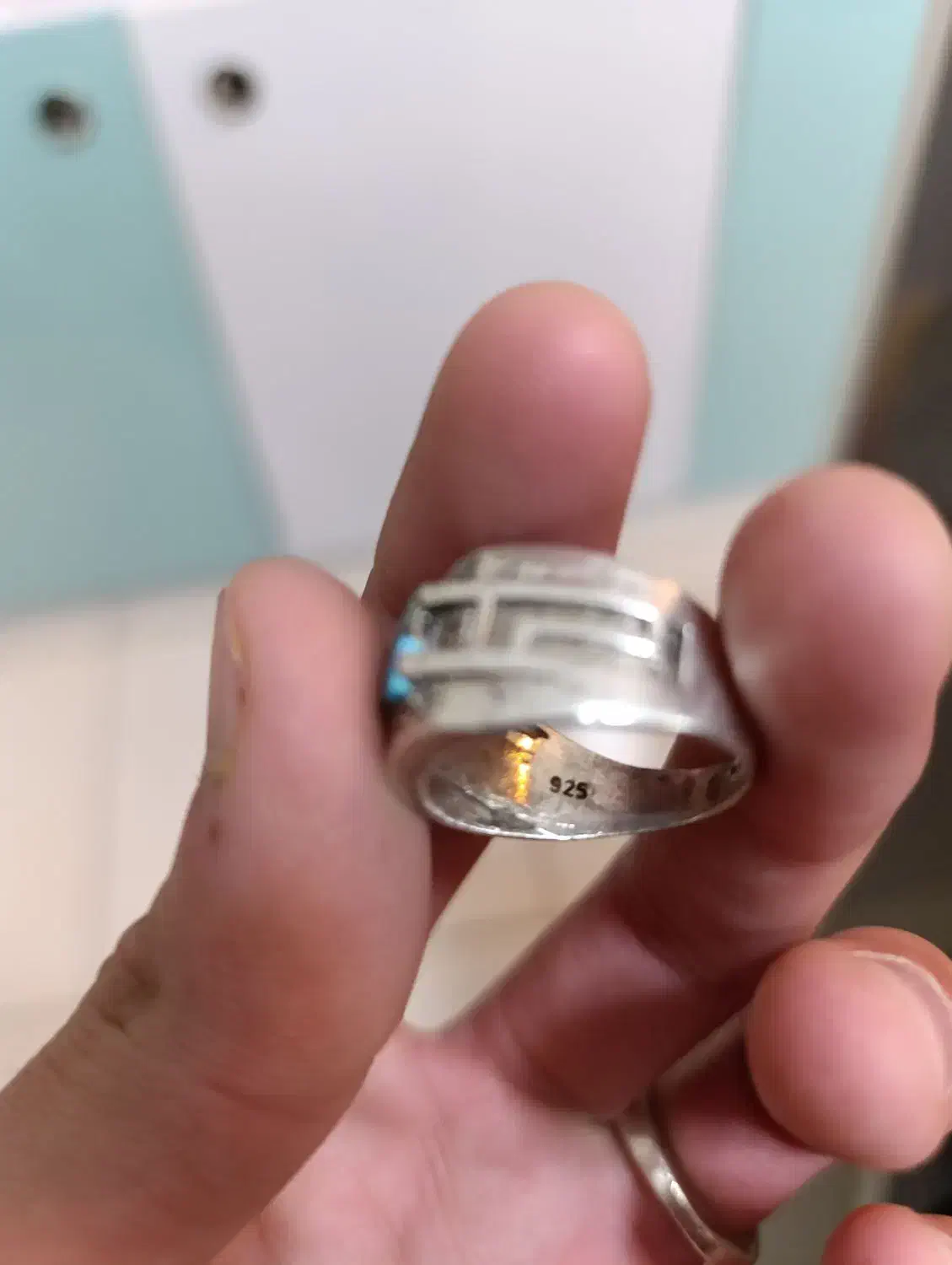 انگشتر نقره فیروزه مردانه|جواهرات|تربتحیدریه, حسنی بالا|دیوار