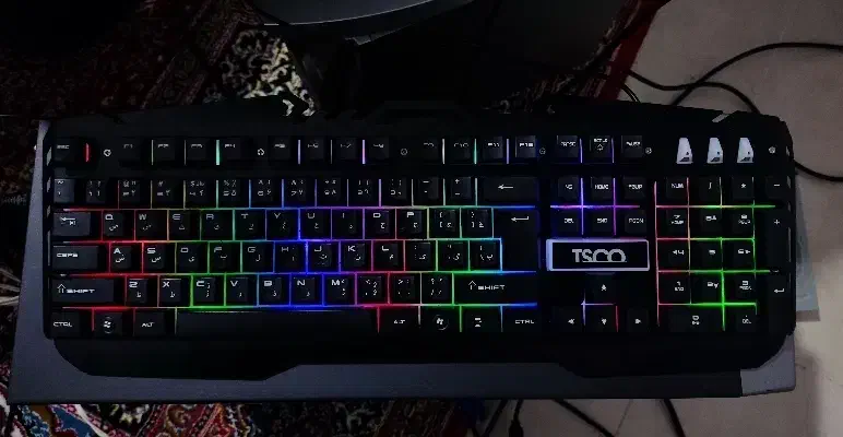 کیبورد گیمینگ RGB تسکو نو با کارتن|قطعات و لوازم جانبی رایانه|نمین, |دیوار