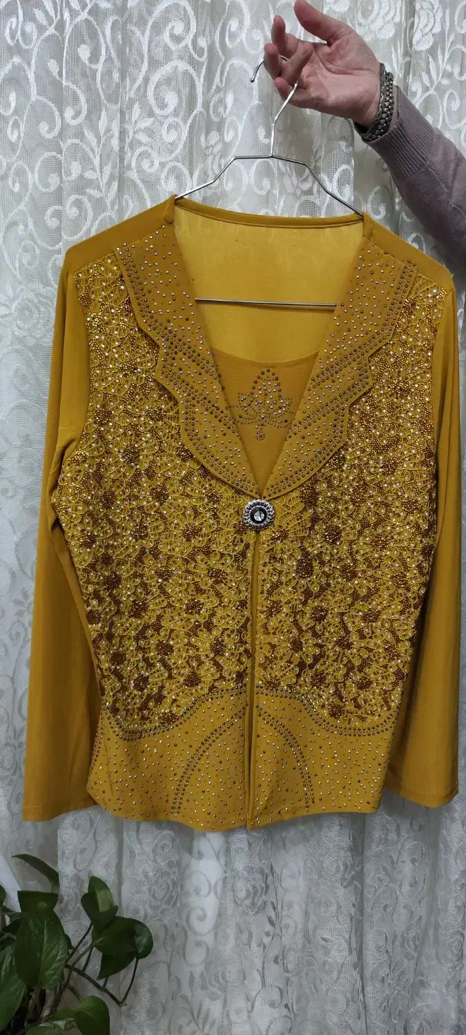 شومیز مجلسی نگین دار زنانه نو|لباس|تهران, دبستان|دیوار