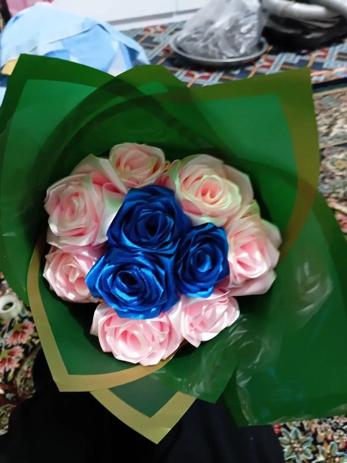 دسته گل روبانی|گل مصنوعی|بیرجند, |دیوار