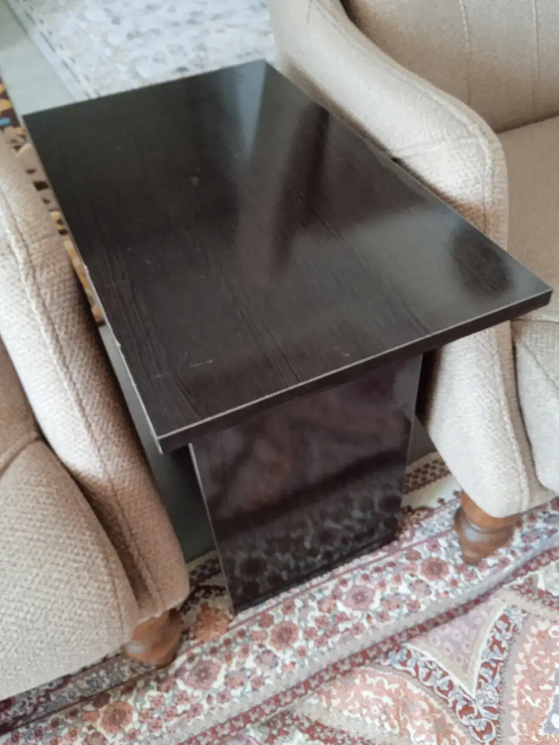 میز جلو مبلی چوبی|مبلمان خانگی و میز عسلی|گلبهار, شهر جدید گلبهار|دیوار