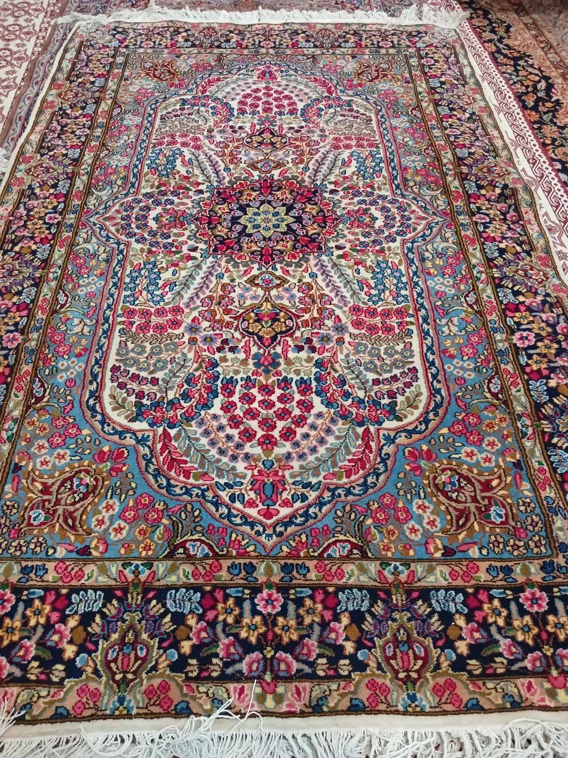 قالی دستباف سرام|فرش|کرمان, |دیوار