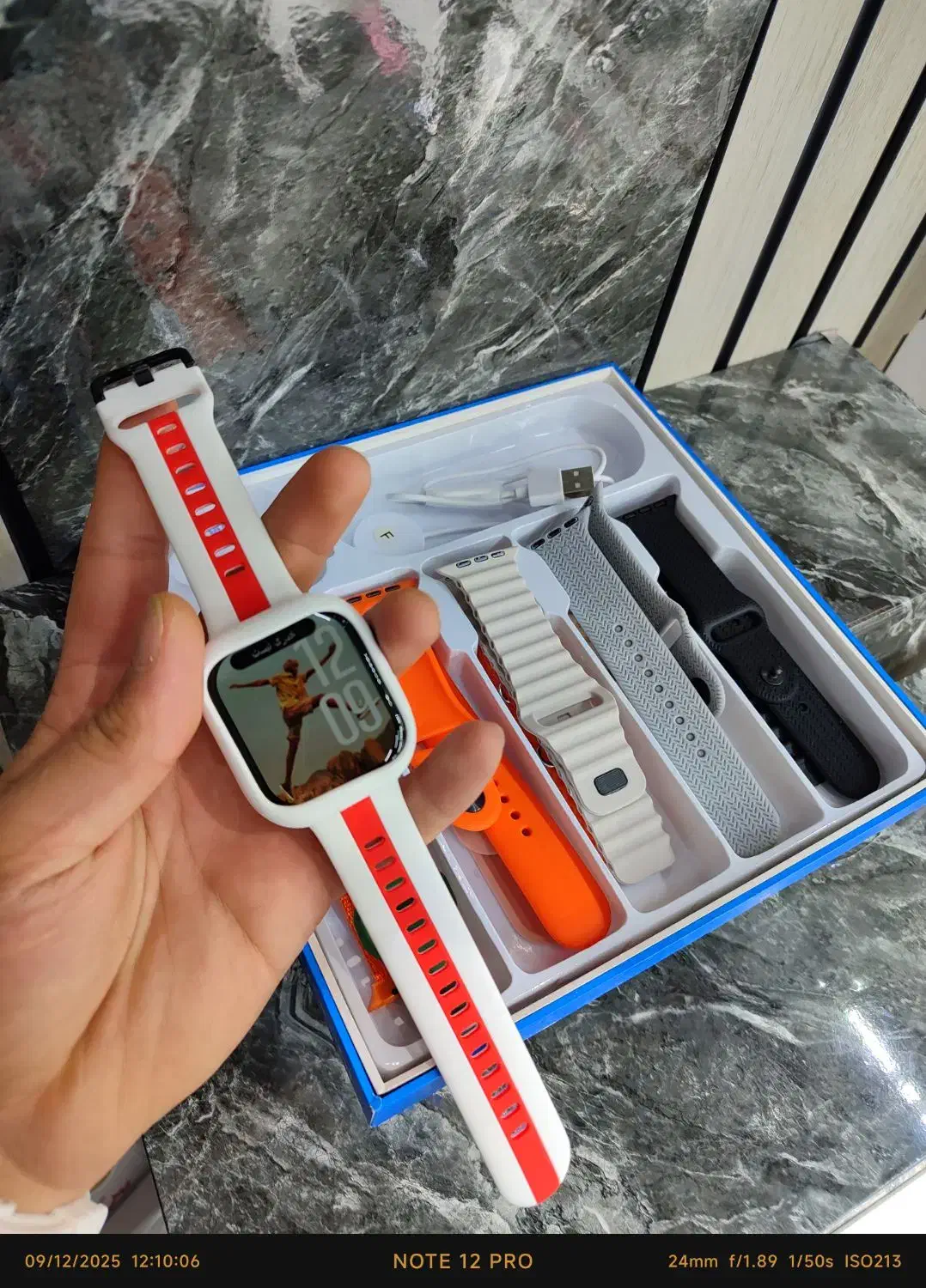 ساعت هوشمند 10بنده برند ویزمی سایز ۴۵هدیه محافظ|ساعت|کرج, اتحاد|دیوار