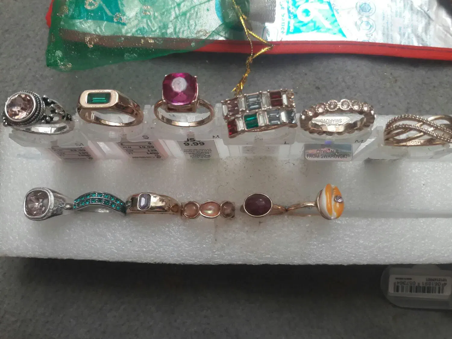 ۱۲ عدد انگشتر یاقوت زنانه مردانه آب طلا خارج و|جواهرات|کرمانشاه, |دیوار