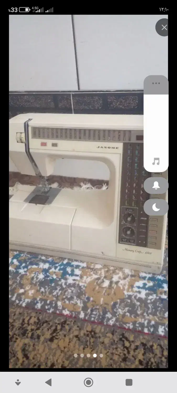 چرخ خیاطی ژانومه مدل 6500 سالمه|چرخ خیاطی و ریسندگی|اهواز, شریعتی جنوبی|دیوار