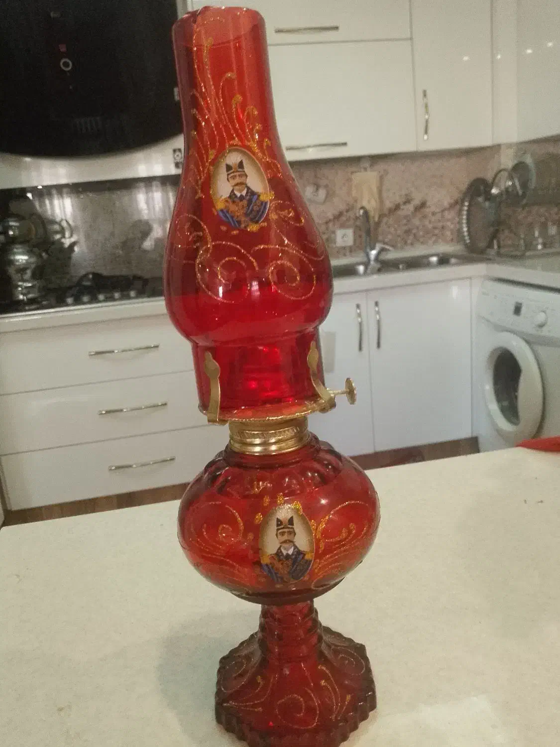 چراغ نفت سوز شاه عباسی زیبا|صنایع دستی و سایر لوازم تزئینی|تبریز, |دیوار