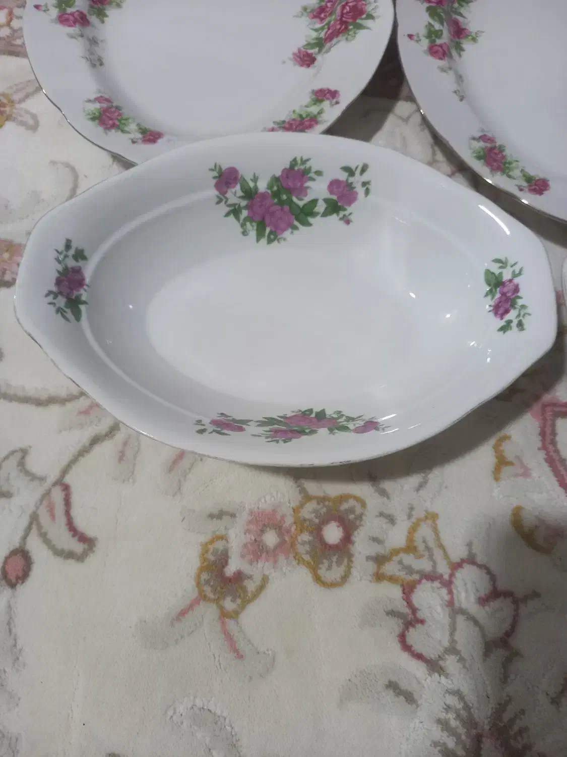 دیس گل سرخی ژاپنی|کلکسیون اشیاء عتیقه|تهران, مهران|دیوار