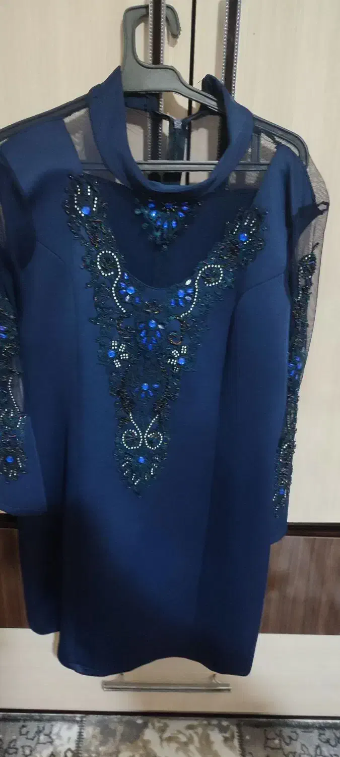 لباس مجلسی زنانه کوتاه سایز 46کت سارفون مشکی|لباس|داران, |دیوار