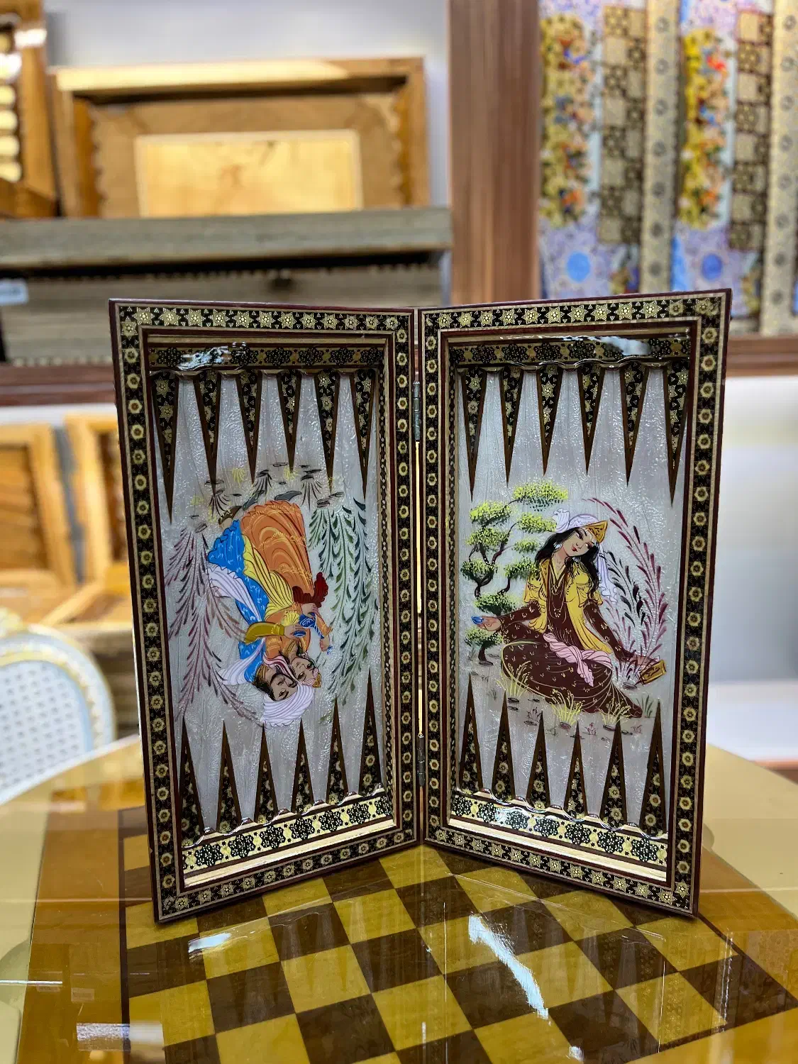 تخته نرد های خاتم کاری 40*40|اسباب‌‌بازی|مشهد, تربیت (صدف)|دیوار