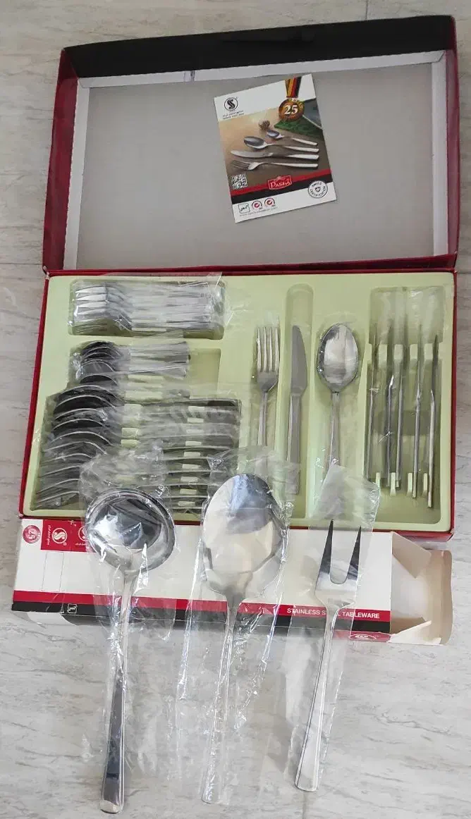 سرویس قاشق چنگال۶نفره|ظروف سرو و پذیرایی|ارومیه, |دیوار