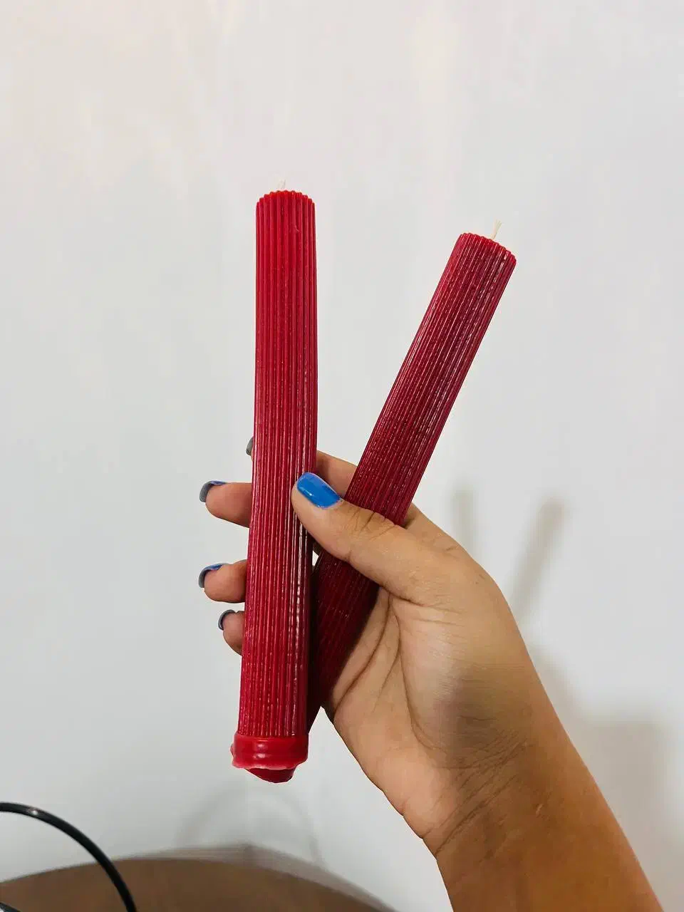شمع قلمی قرمز|صنایع دستی و سایر لوازم تزئینی|ساری, |دیوار