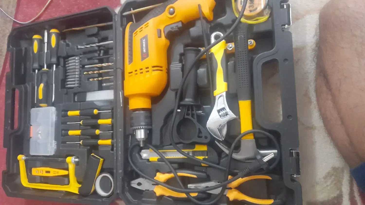 دریل چکشی با کلی آچار و چکش و...|ابزارآلات|دهق, |دیوار