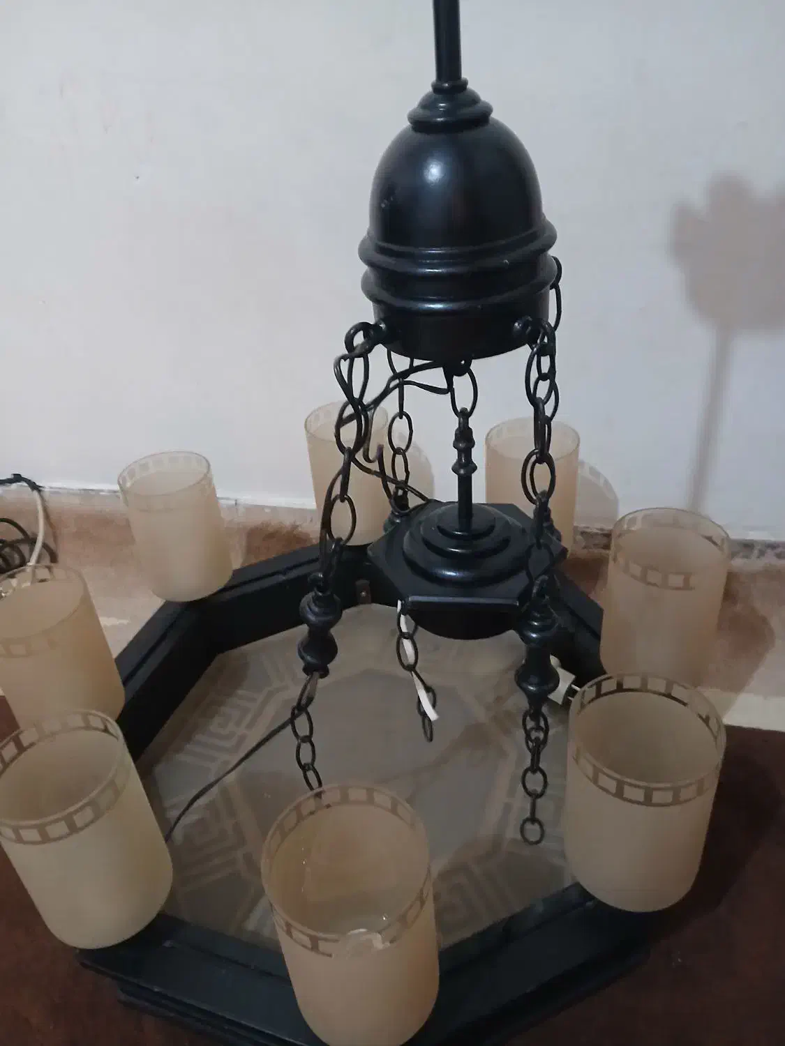 لوستر سالم و مرتب|لوستر و چراغ آویز|خرم‌آباد, |دیوار