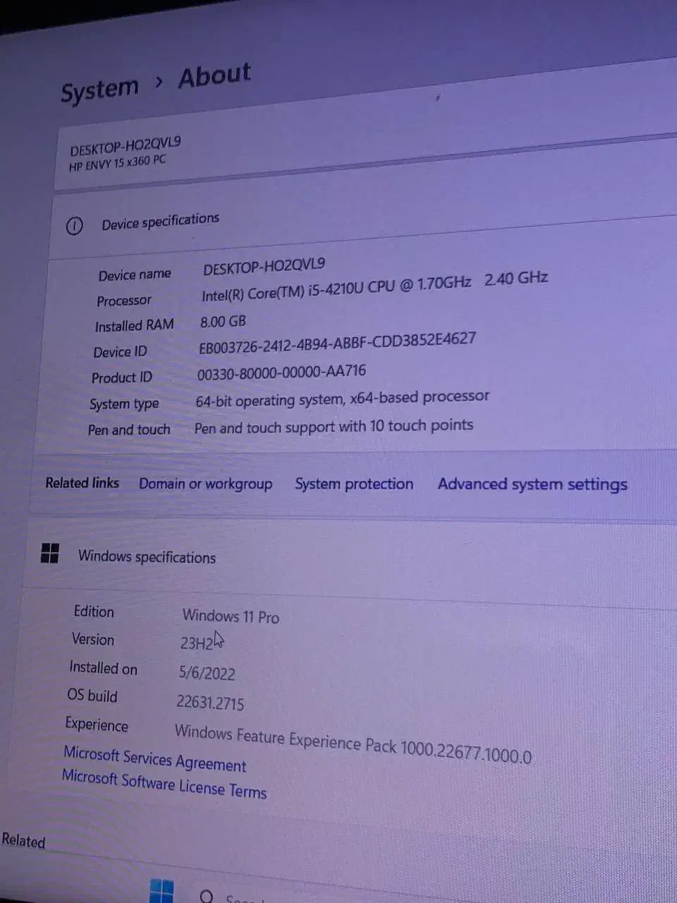 لبتاب ENVY core15|رایانه همراه|زاهدان, |دیوار