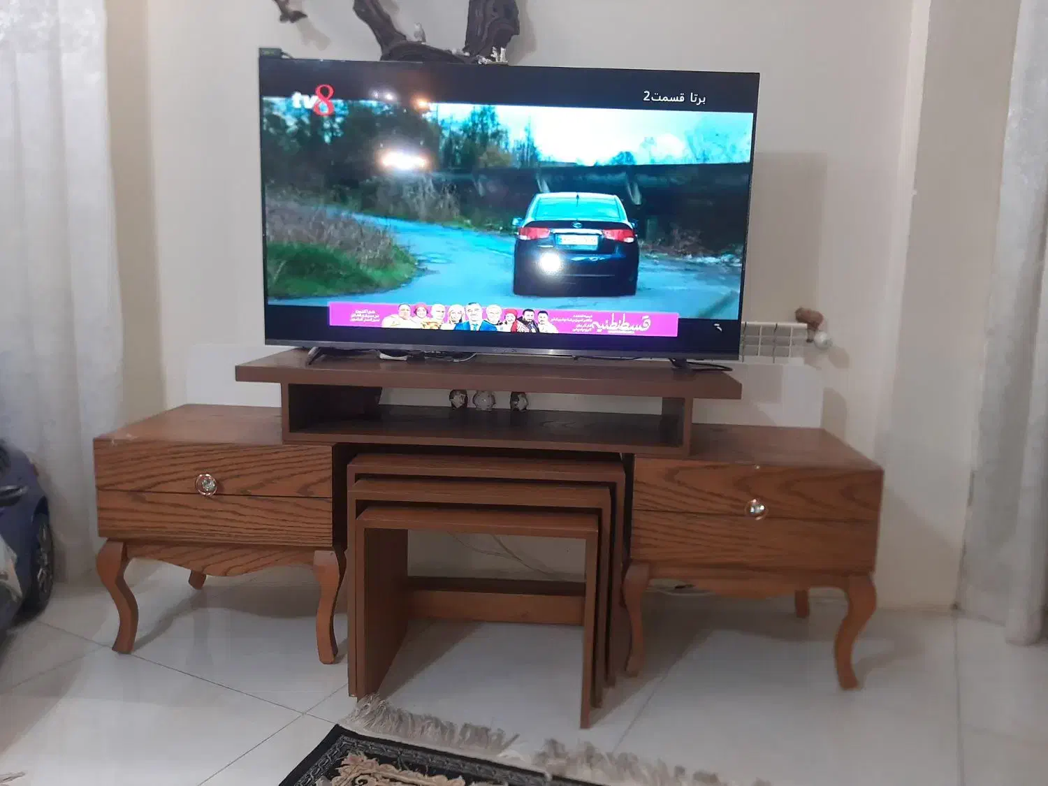 میز تلویزیون چوبی|میز تلویزیون|مشهد, چهارچشمه|دیوار