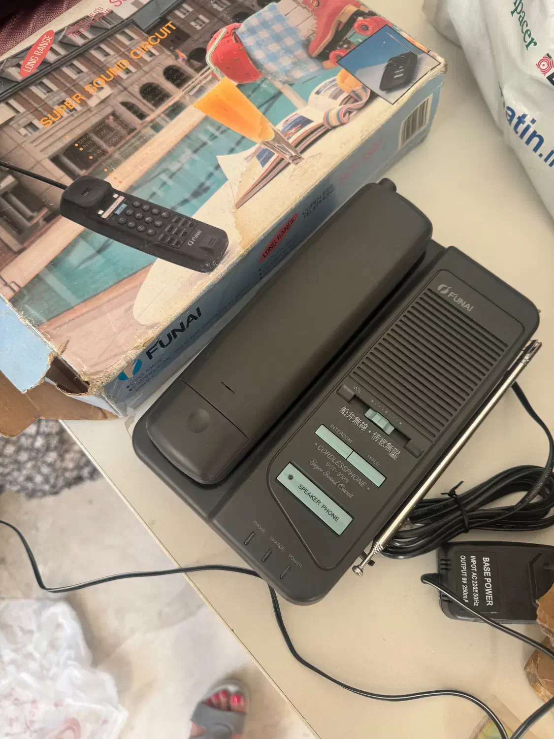 تلفن بی‌سیم قدیمی Funai SCT-3389 آکبند (کلکسیونی)|تلفن رومیزی|تهران, دبستان|دیوار
