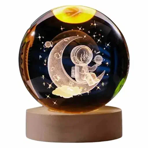 چراغ‌ خواب گوی کریستالی سایز ۶ و ۸ (کادو روز زن)|چراغ خواب و آباژور|مشهد, الهیه|دیوار